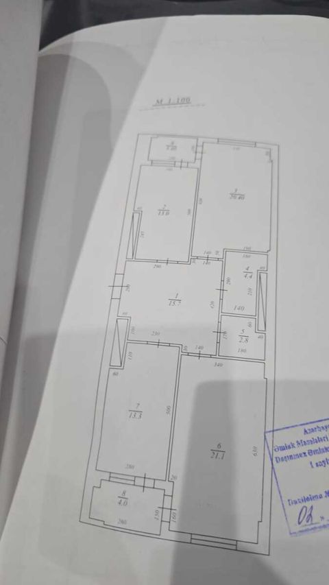 Satılır 3 otaqlı yeni tikili 110 m² — Bakı