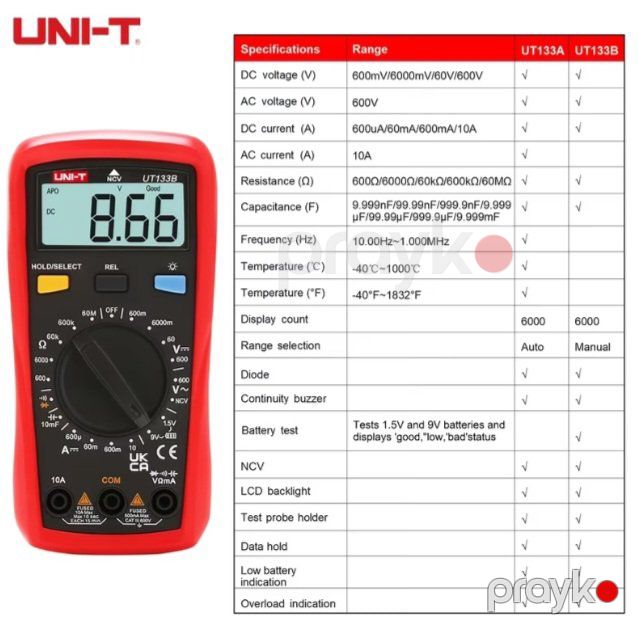 Multimetr Unı-t UT 133B — Bakı (3)