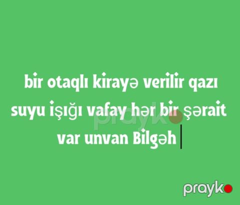 Kirayə mənzil – Bilgəh - 1 otaqlı mənzil - Qaz, su, işıq mövcuddur — Digah