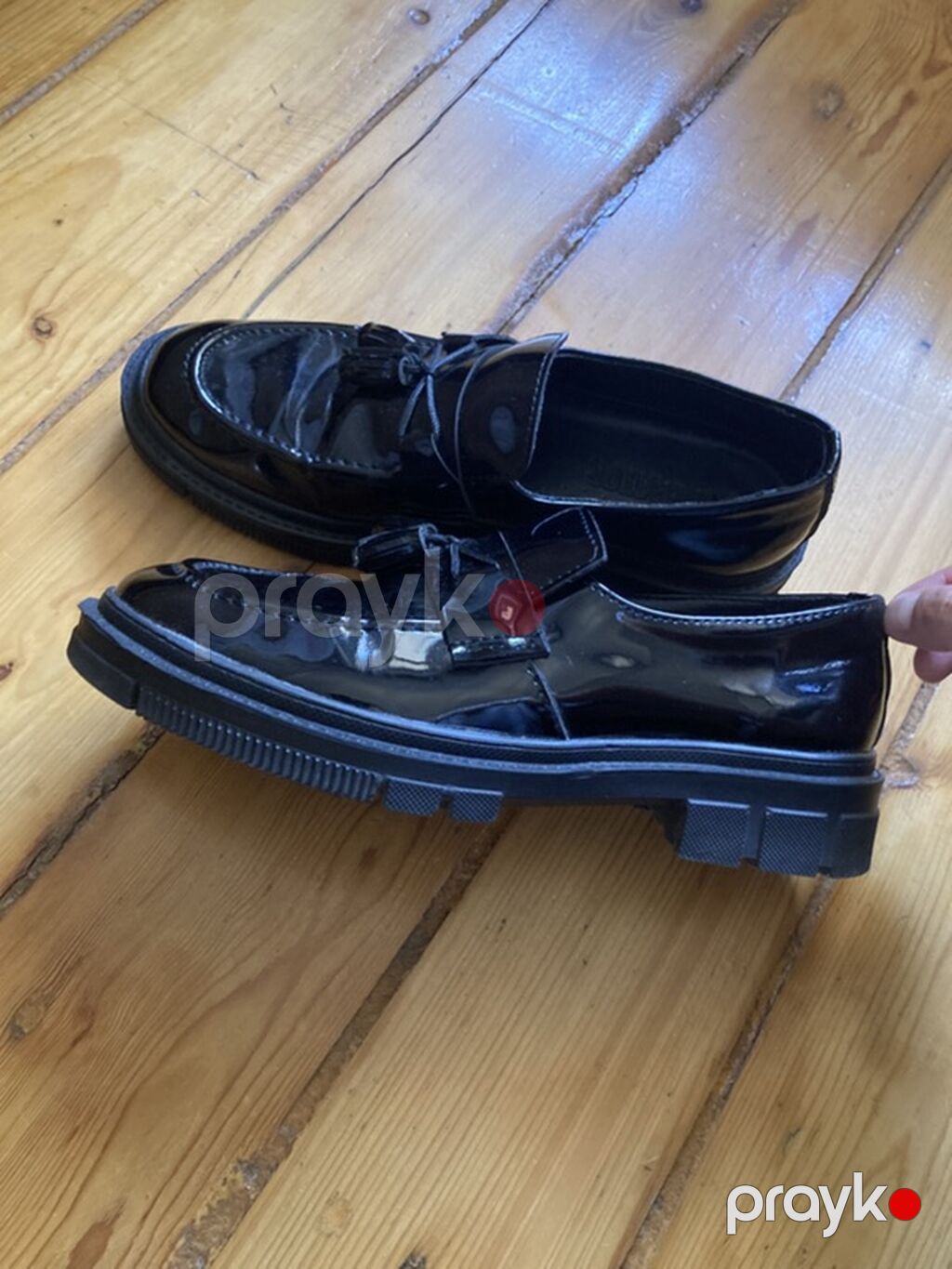 Qara laklı loafer ayaqqabılar – Kprətor (Kıperator) brendi — Ayakkabılar, Mingəçevir (4)