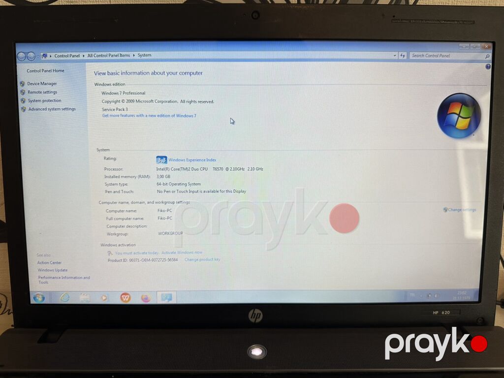HP 620 noutbuk + adapter və USB simli mouse dəsti Yenisi alındığı üçün — HP, Bakı (6)