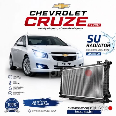 Chevrolet Cruze 1.4 (2009-2015) su radiatoru — Bakı