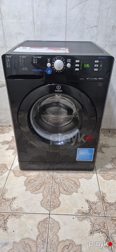 Paltaryuyan maşın Indesit, 8 kq, İşlənmiş, Avtomat, Qurutma var, Ödənişli çatdırılma — Bakı