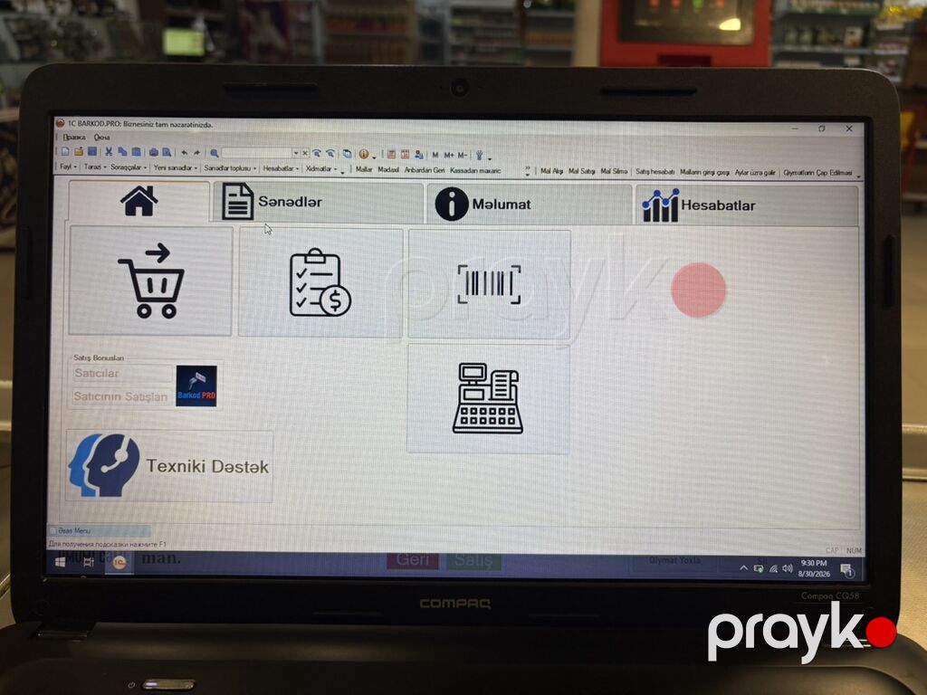 1C Proqramli Noutbook Anbar ve satis Compaq CQ58 noutbuk Texniki — Digər notbuklar, Şamaxı (9)