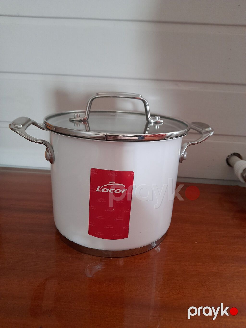 Qazan, rəng - Ağ, Paslanmayan polad, 2,5 bucket volume l, Lacor — Bişirmə qabları, Bakı (3)