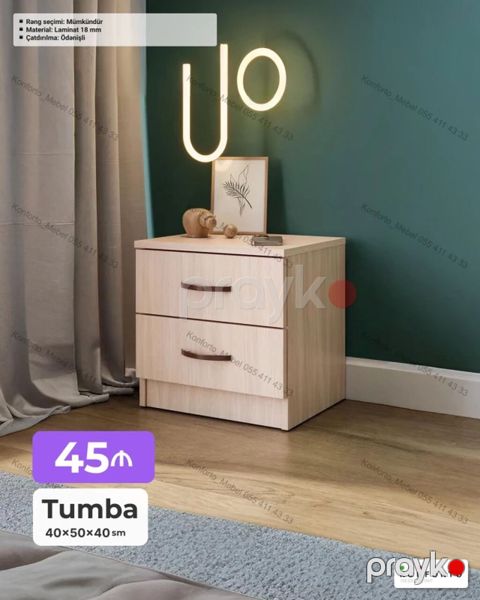 Tumba – 40×50×40 sm - İki çekmecəli, rahat saxlama üçün geniş daxili — Bakı