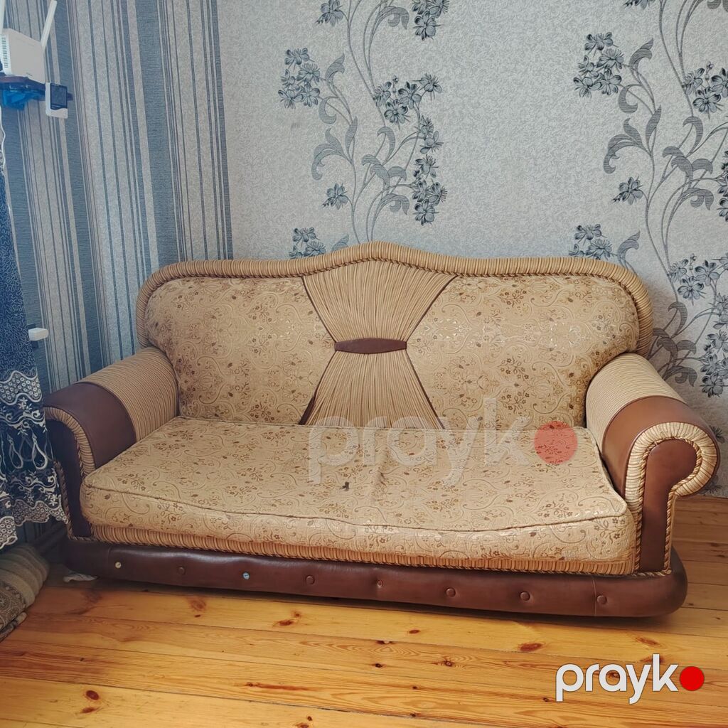 Klassik üslublu mebel dəsti – 3 yerlik divan və 2 ədəd kreslo — Yumşaq mobilya dəstləri, Bakı
