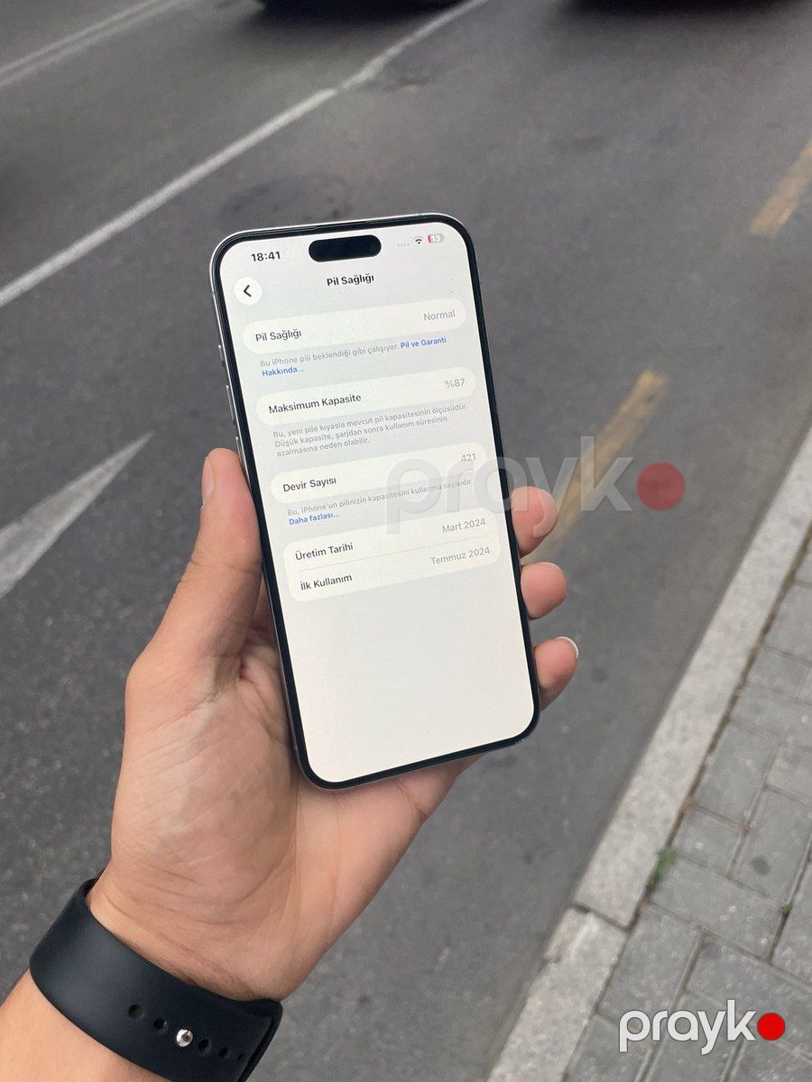 Apple iPhone 15 Pro Max White Titanium 256GB/8GB — Smartfonlar, Bakı (3)