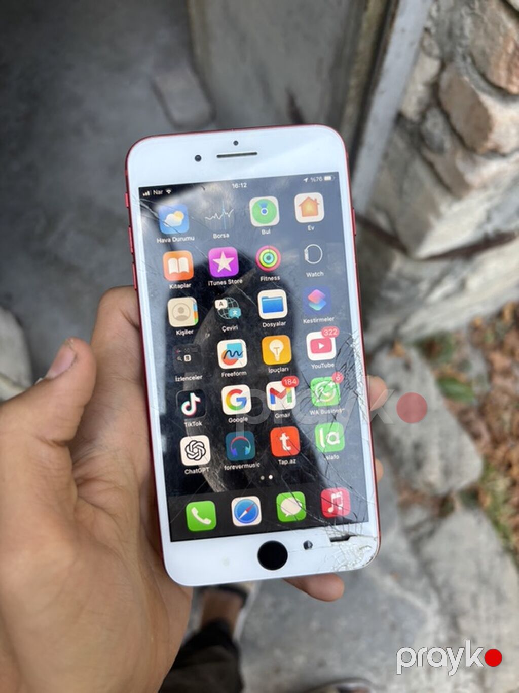 IPhone 8 Plus, 64 GB, Qırmızı, Barmaq izi — Apple iPhone, Şəki (2)