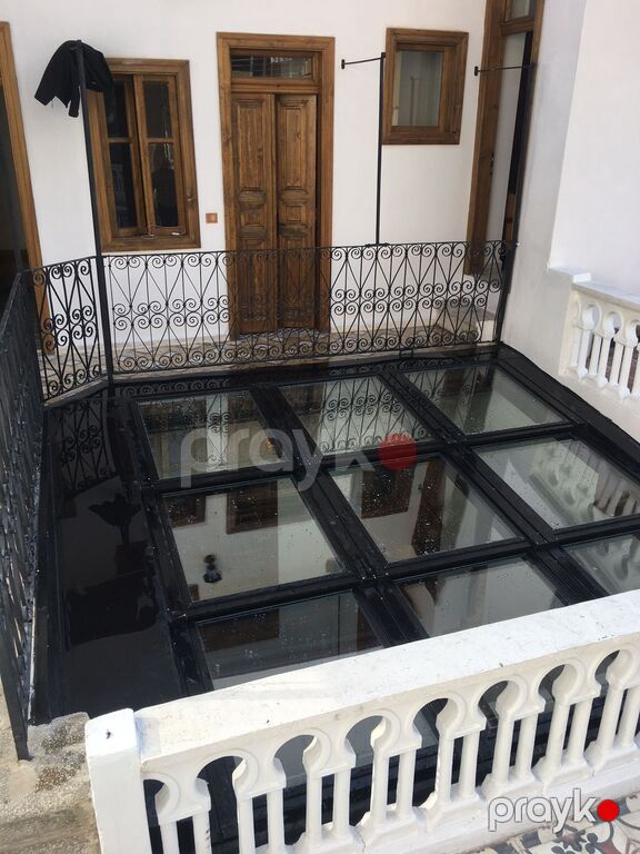 Açılan şüşə tavan — Təmir və inşaat, Bakı (8)
