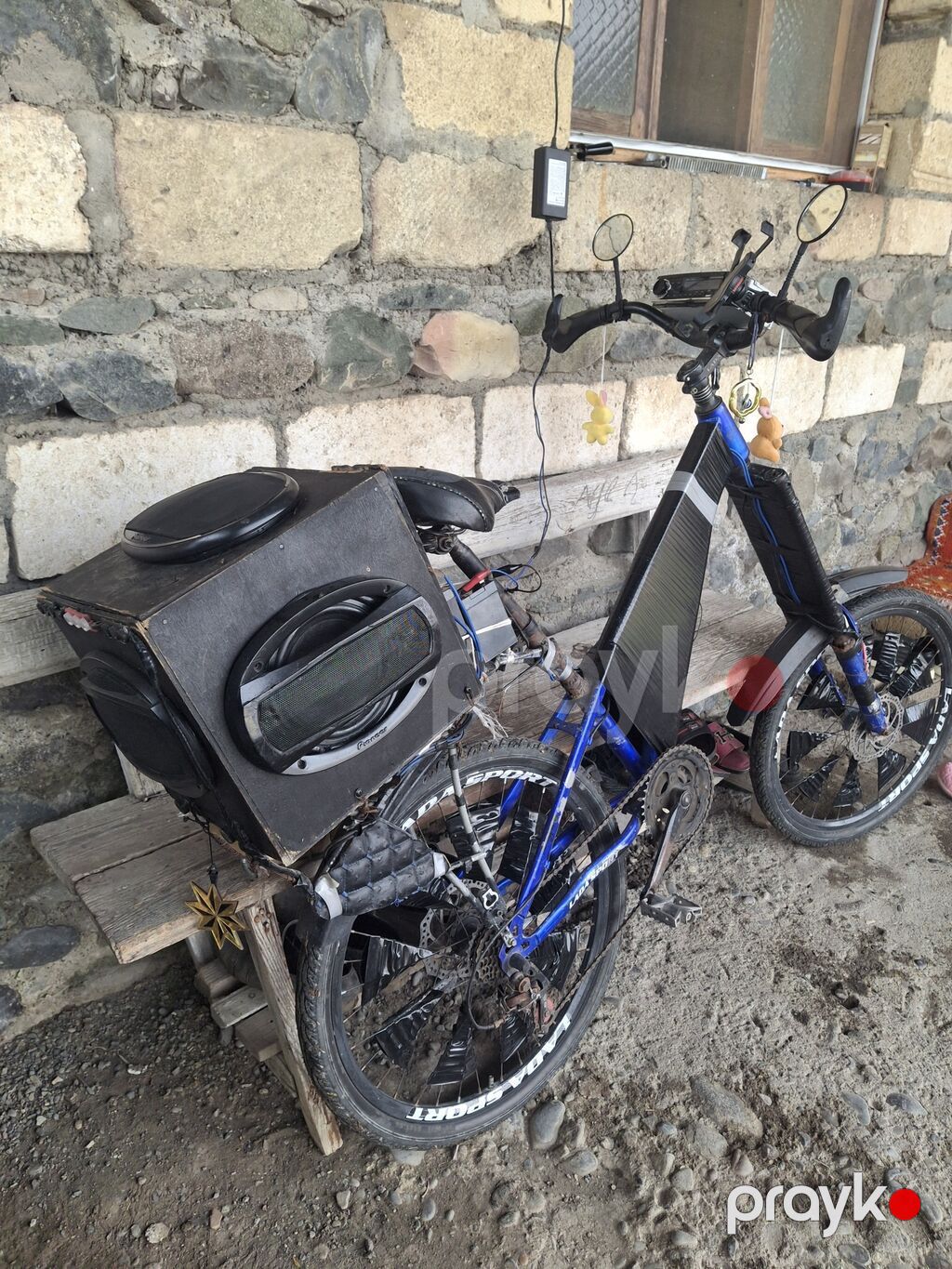 Satır velosipet əla vəziyətdədi moped və mateskletlə də barter olunur — Elektrik velosipedləri, Bərdə (2)