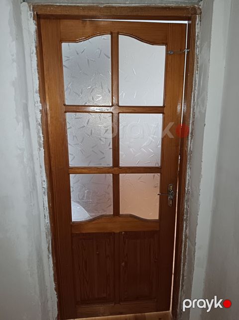 Taxta şüşəli otaq qapıları - Material: təbii ağac karkas, aşağı — Fatmayı