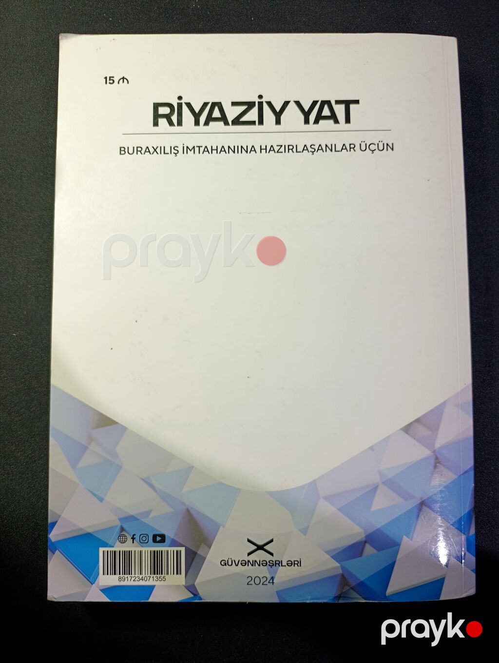 Riyaziyyat 11-ci sinif, 2024 il, Ünvandan götürmə — Kitablar, Xırdalan (2)