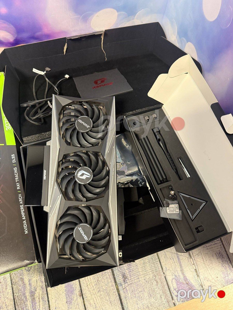 Video kart Colorful RTX 3070Ti Vulcan 8GB — Kompüterlər və noutbuklar, Bakı (5)