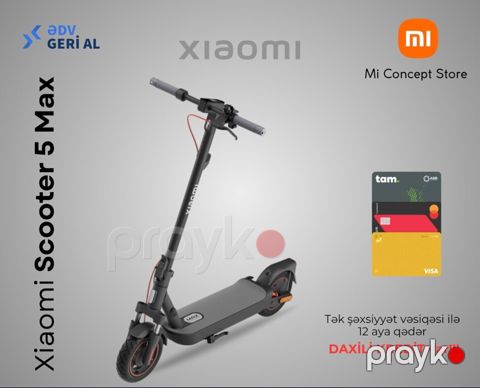 Elektrikli skuter "Xiaomi Scooter 5 Max" — Bakı