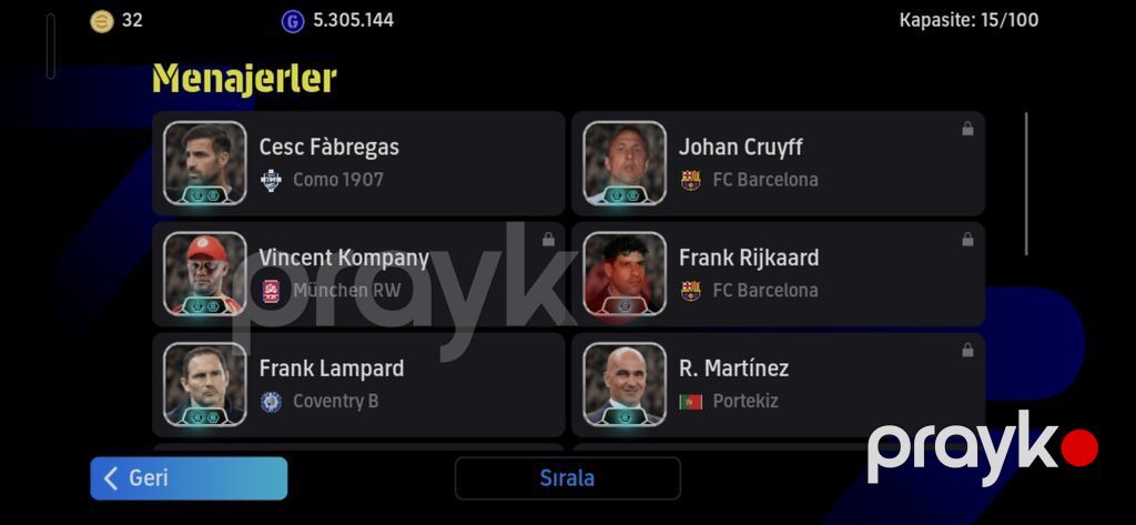 EFootball hesabı – güclü komanda və nadir menecerlər - Oyun — Digər, Astara (2)
