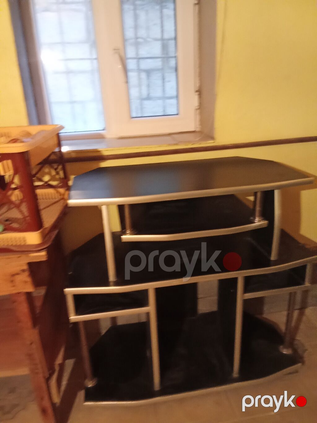 İşlənmiş, Düz TV altlığı, Polkalı, Laminat — Televizor altlıqları və standlar, Saray (3)