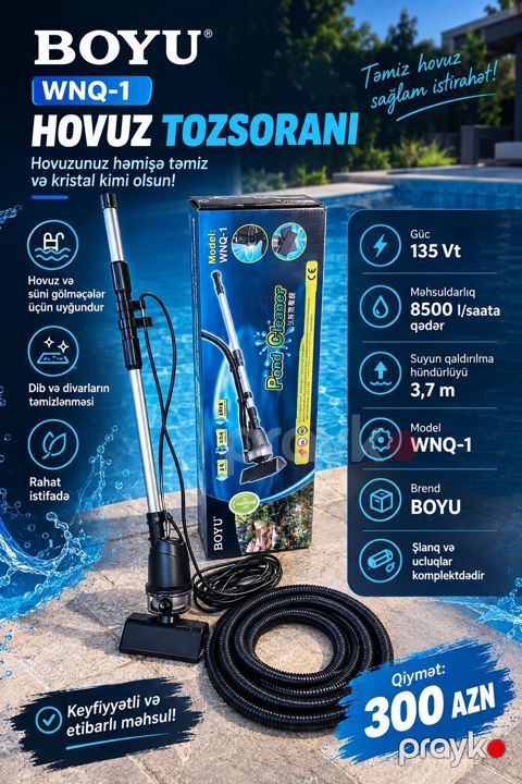 Boyu WNQ-1 — hovuz tozsoranı Hovuzların və süni gölməçələrin — Bakı