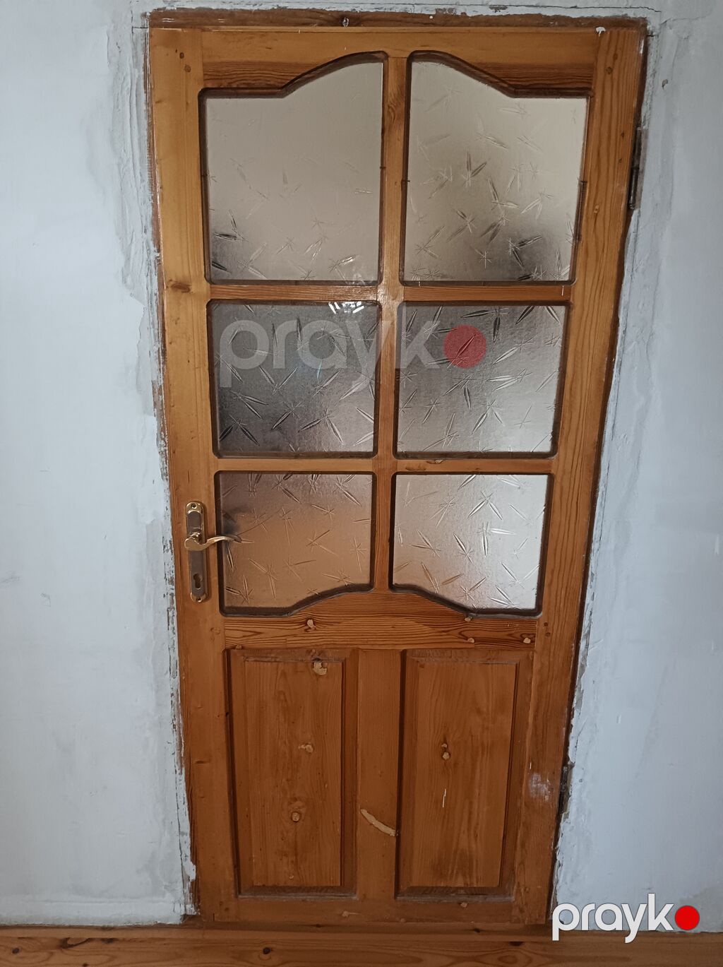 Taxta şüşəli otaq qapıları - Material: təbii ağac karkas, aşağı — Pəncərələr, qapılar, balkonlar, Fatmayı (3)