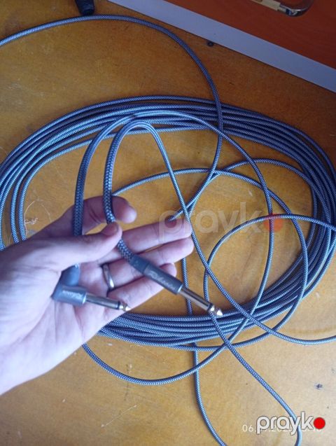 Gitar/Alət kabeli – 6.35 mm (1/4") TS mono - Uclar: biri düz, biri — Bakı