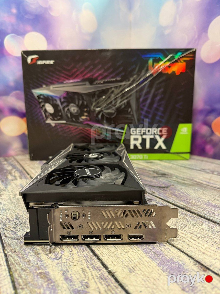 Video kart Colorful RTX 3070Ti Vulcan 8GB — Kompüterlər və noutbuklar, Bakı (3)
