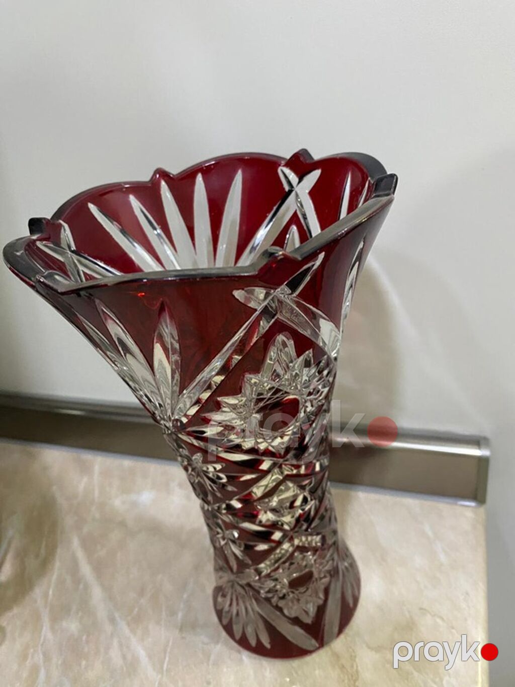 Bir vaza, Xrustal — Vaazalar, kreslolar, süni çiçəklər, Bakı (2)