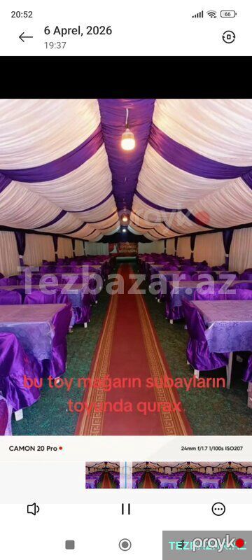 Toy və yas mərasimləri üçün çadır satılır — İsmayıllı