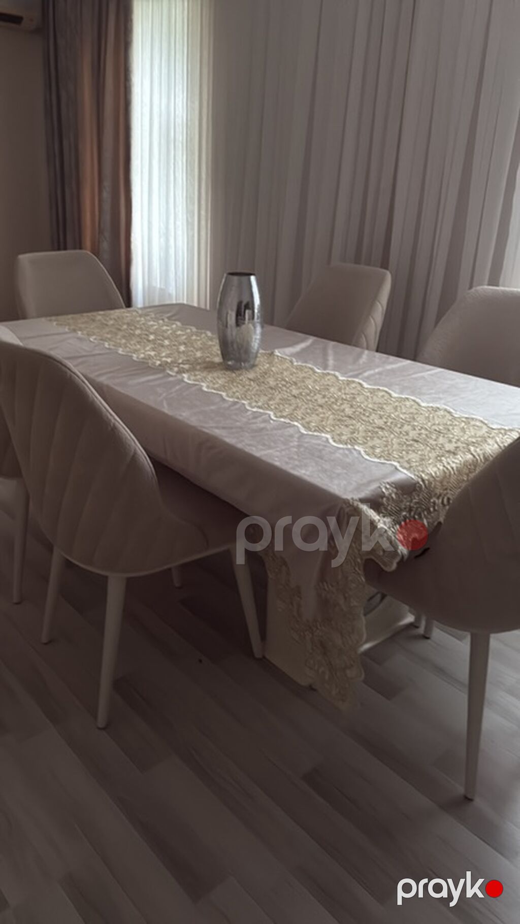 Yemək otağı mebel dəsti – modern klassik üslub, krem/ağ rəng palitrası — Masalar və stullar, Fatmayı (2)