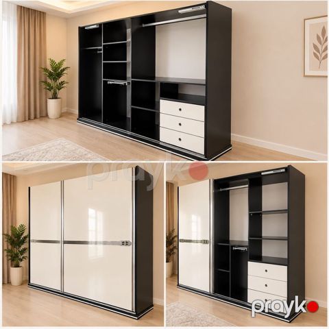 Dolab çatdırılma daxil 200₼ Ölçülər:2.45/2.10 Material: laminat Ünvan — Bakı