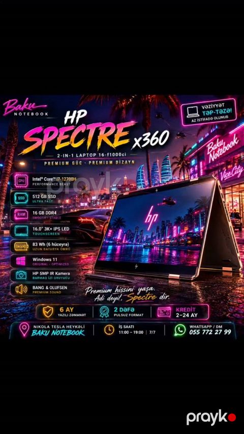 HP Spectre x360 — Premıum edition — Bakı