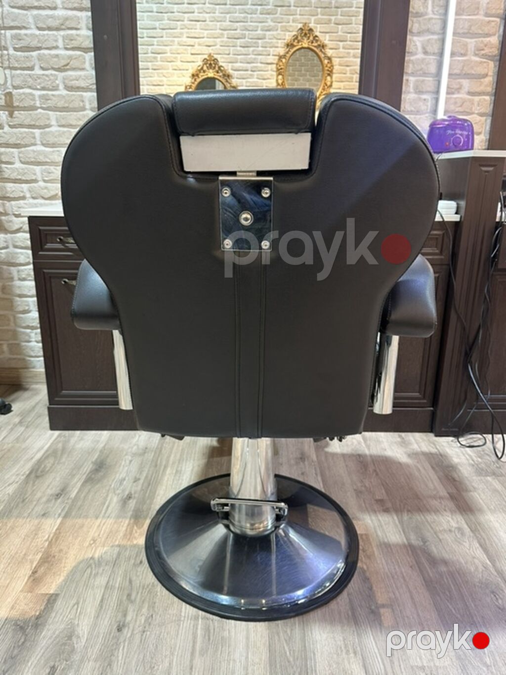 Peşəkar bərbər/kosmetologiya kreslosu - Rəng: qara - Material: yumşaq — Kreslo, Bakı (2)