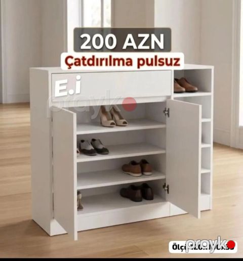 Ağ rəngli ayaqqabılıq/dolab - Qiymət: 200 AZN - Çatdırılma: pulsuz