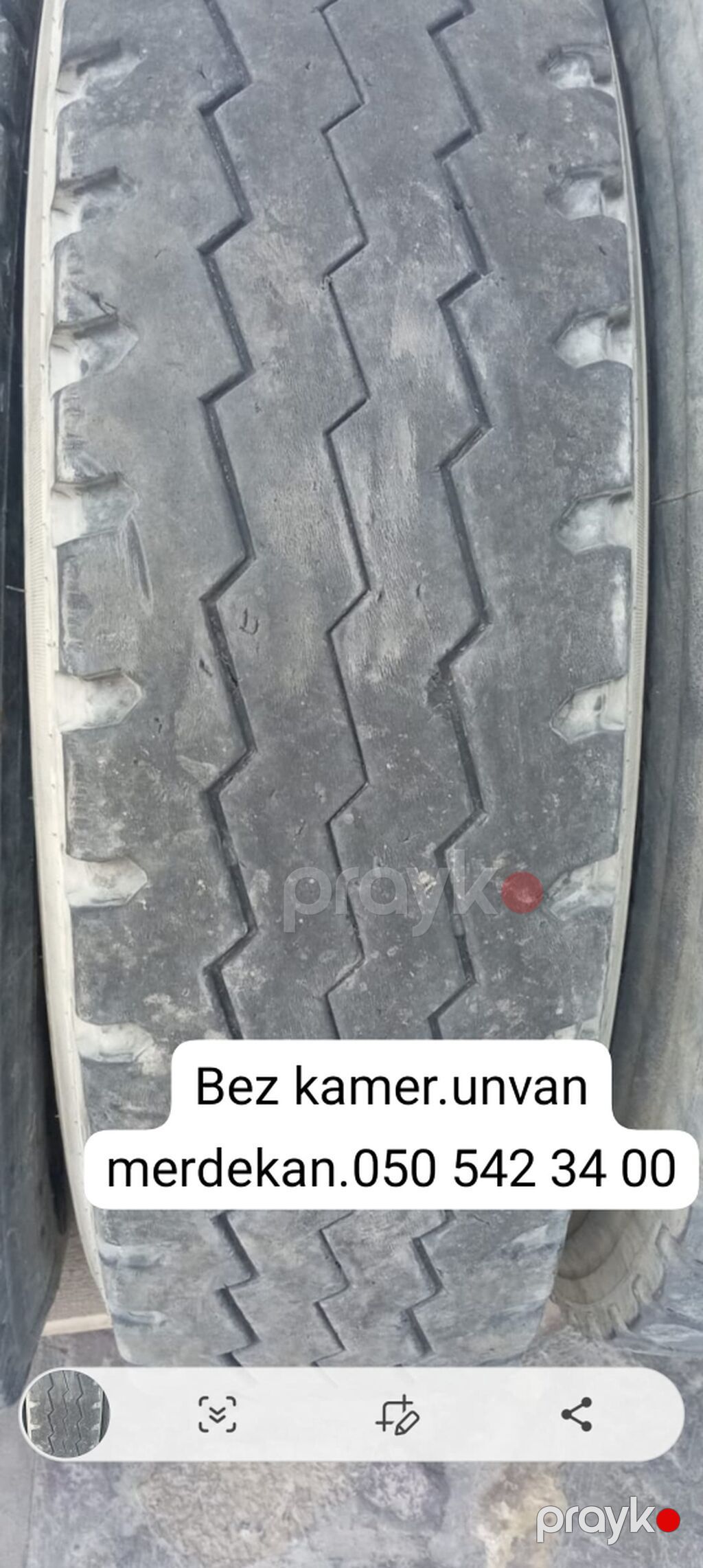 Bez kamer şin – 1 ədəd. Ölçü: 11R22.5 Təyinat: yük maşınları üçün. Diş — Şinlər, Digah (2)