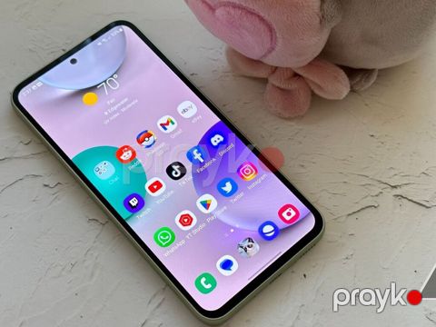 Samsung Galaxy A55, 256 GB, rəng - Ağ, Barmaq izi — Şəki