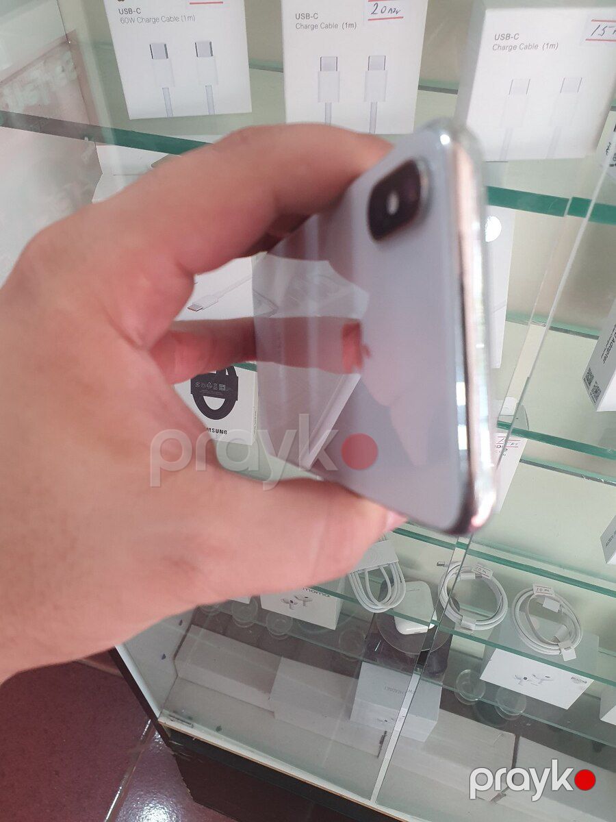 Apple iPhone X Silver 256GB/3GB — Smartfonlar, Bakı (2)