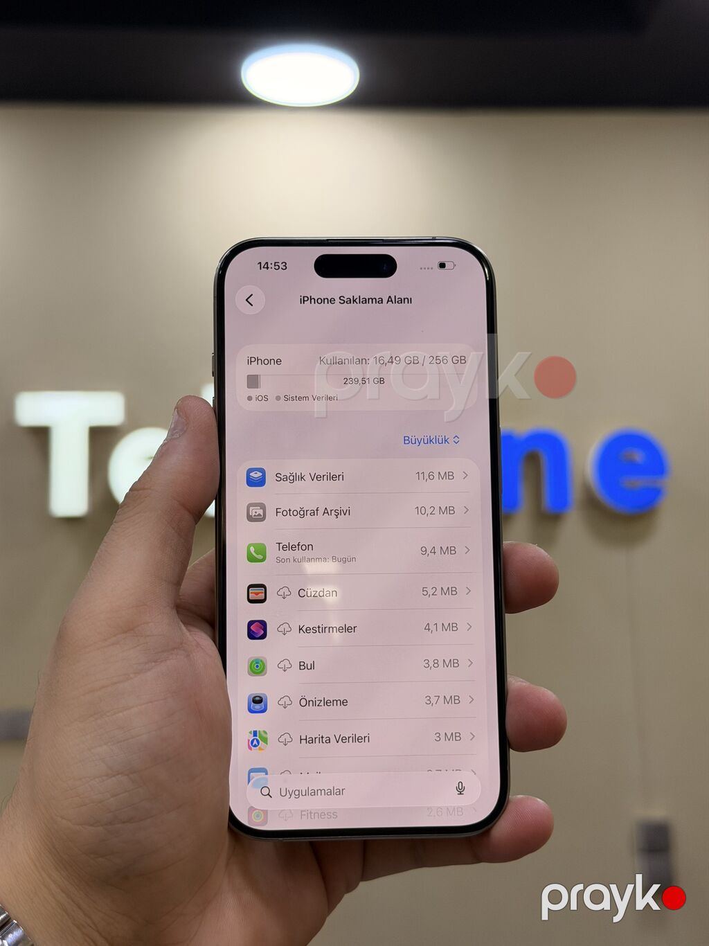 IPhone 15 Pro, 256 GB, Natural Titanium, Zəmanət, Kredit, Simsiz şarj — Apple iPhone, Bakı (5)