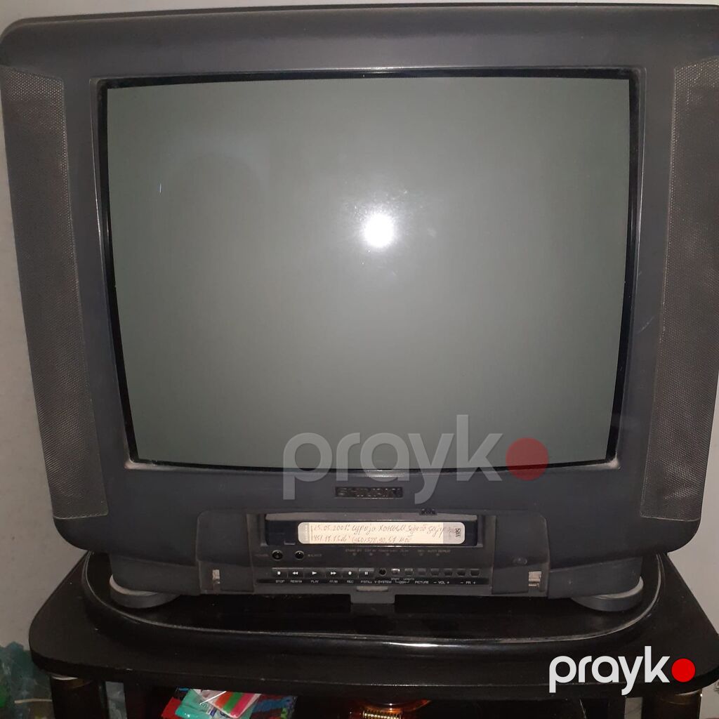 Kineskop tipli televizor + quraşdırılmış kaset oxuducu (VHS) kombosu — Televizorlar, Bakı