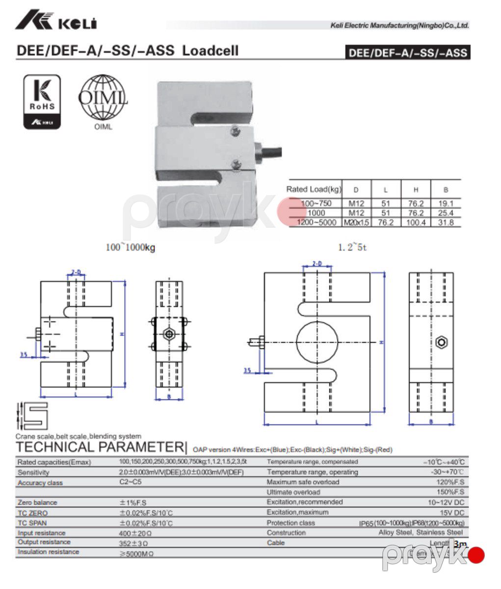 Loadcell Keli DEE 50 kq — Biznes və avadanlıq, Bakı (4)