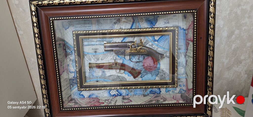 Dekorativ divar tabloosu – antik üslubda kaznı (flintlock) tipli iki — Şəkillər, plakatlular və çərçivələr, Xırdalan (2)