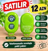 Bluetooth Uzaqdan Şutter – telefonla asan şəkil çəkmək üçün mini pult — telefon aksesuar