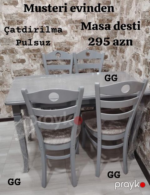 Yeni və Sifarişlə Masa dəsti 295_azn Çatdirilma pulsuz Rayonlara — Ucar