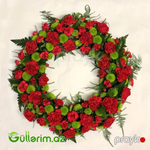 Halqavari Gül Çələngi qərənfil (Gul celengi) — Bakı