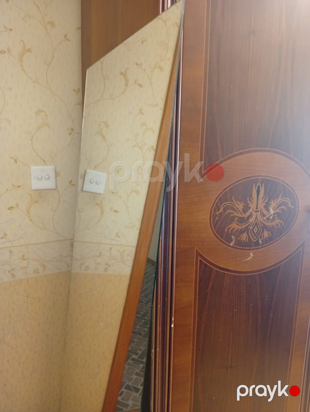 Güzgülü şkaf qapıları 155/60 - Material: ağac teksturalı MDF/laminat — Şkaflar, Bakı (2)