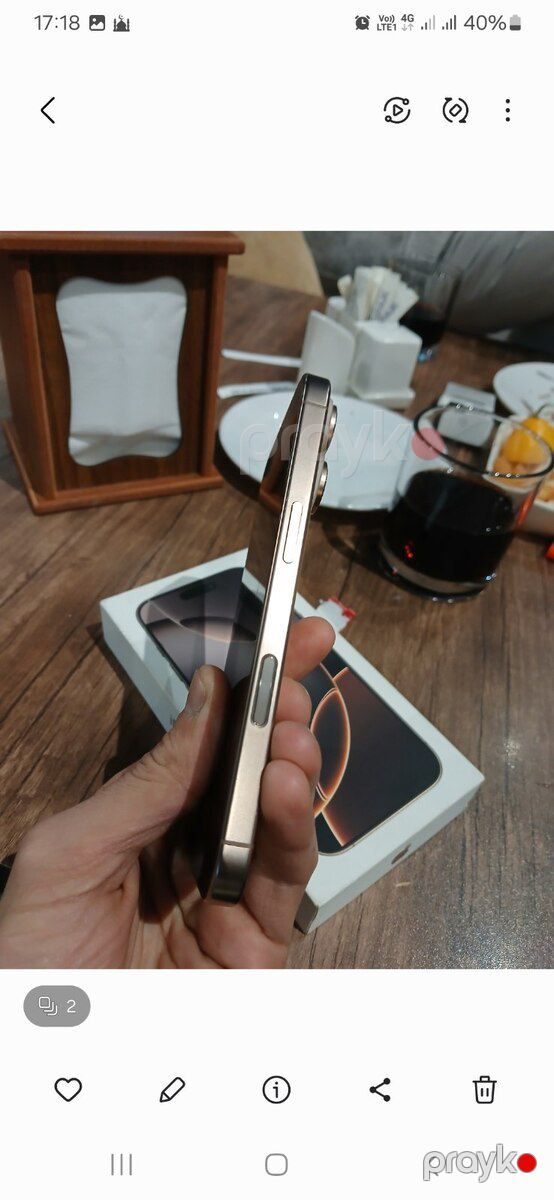 Apple iPhone 16 Pro Desert Titanium 256GB/8GB — Smartfonlar, Bakı (2)