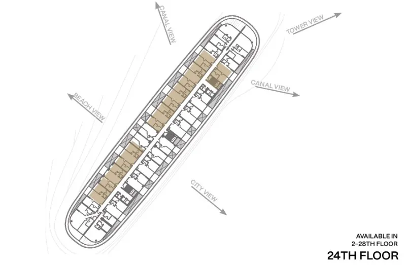 Sea Breeze, 3 otaqlı Yeni tikili satılır - 93 m², 24/28 mərtəbə — Mənzil, Bakı (8)