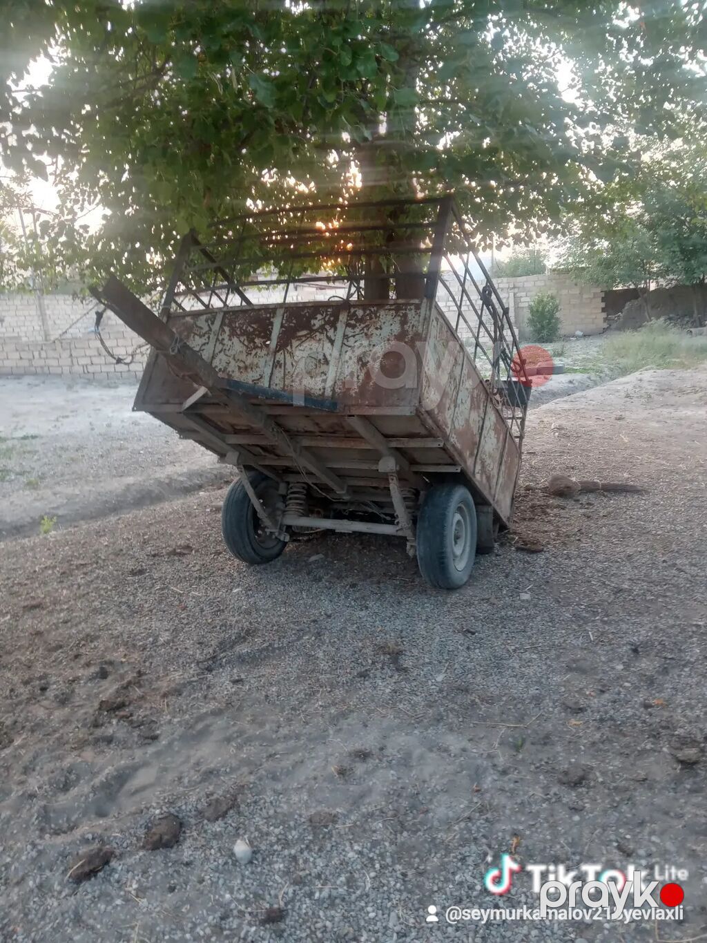 Iki oxlu kənd təsərrüfatı qoşqusu (traktor üçün) - Metaldan — Yardımçı qoşqular, Ağdaş (2)