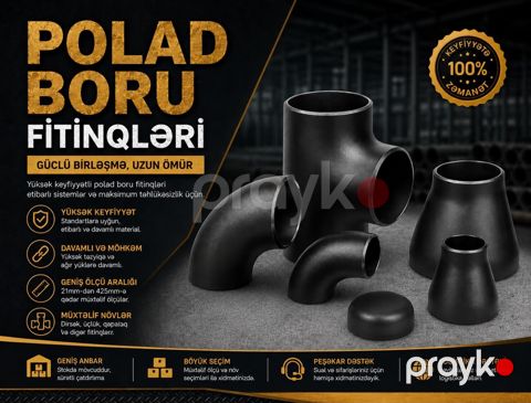 Polad boru birləşdiriciləri (metal fitinq) — Bakı