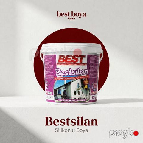 Bestsilan silikonlu fasad boyası su keçirməz 3.5 / 10 / 25 kq — Bakı
