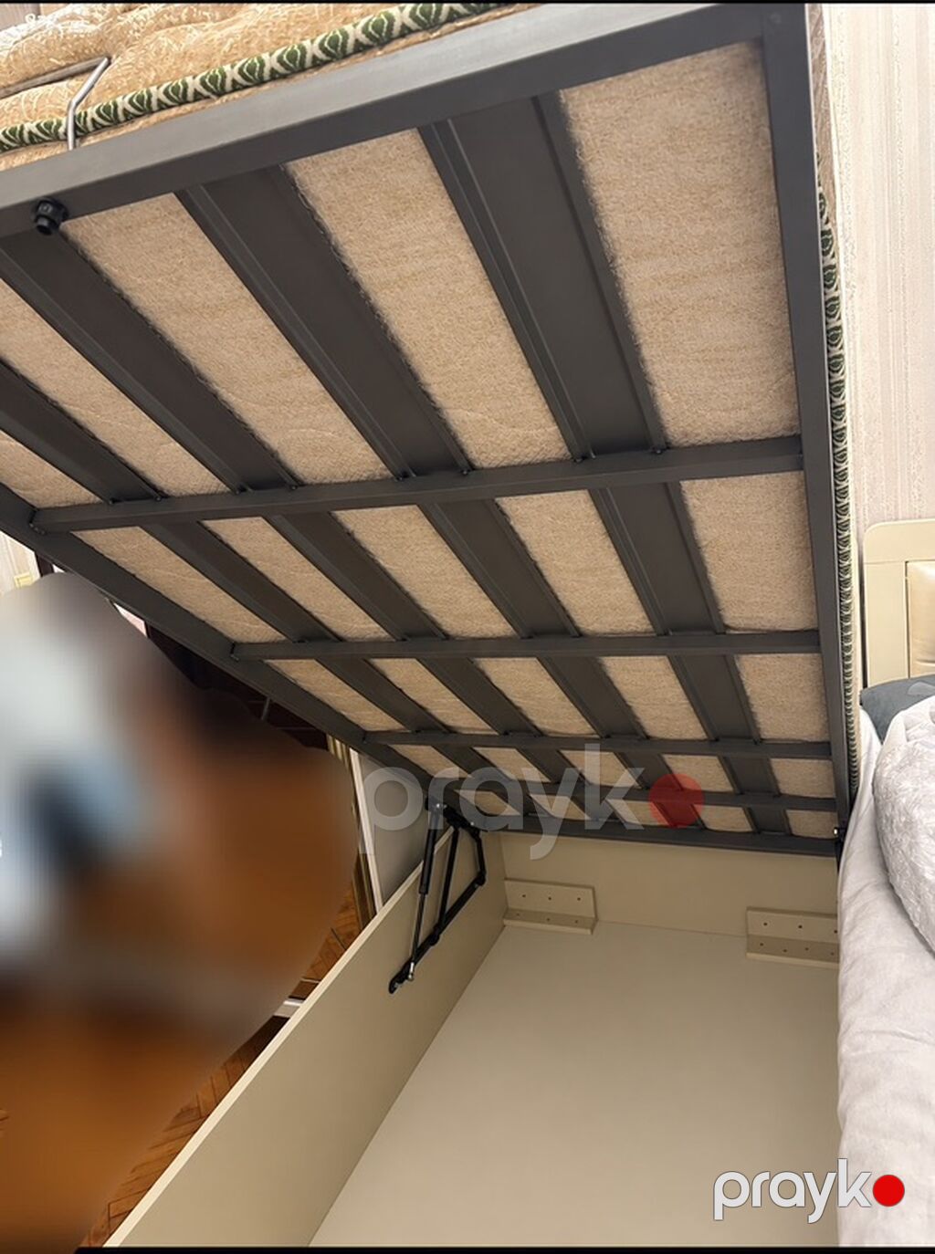 Birnəfərlik bazalı çarpayı və ortopedik döşək dəsti - Ölçü: təxminən — Yataqlar, Bakı (3)