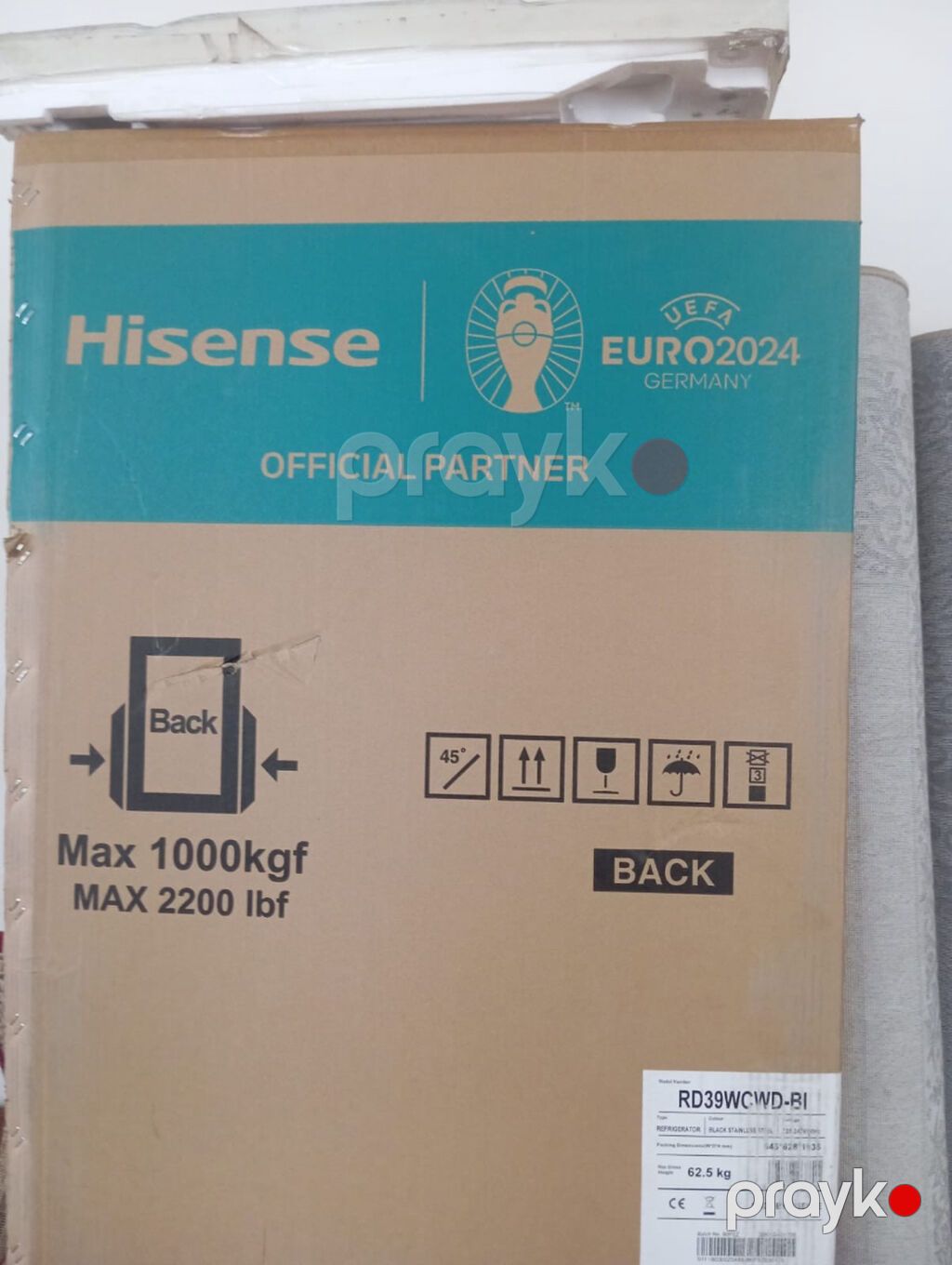 Yeni 2 qapılı Hisense Soyuducu Satılır, rəng - Qara, Dispenserli — Soyuducular, Mingəçevir (4)